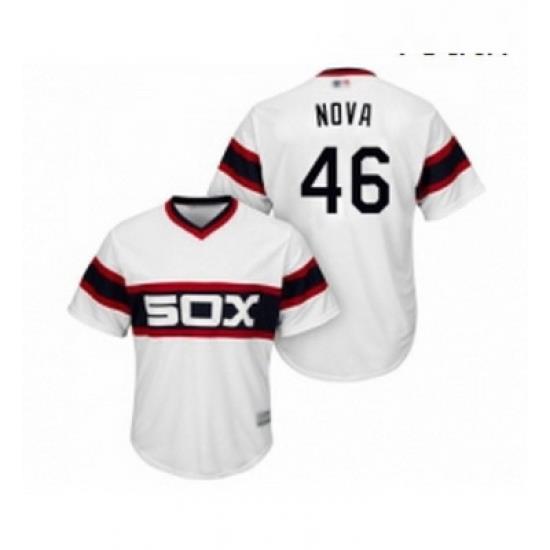 Youth Chicago White Sox 46 Ivan Nova Replica White 2013 Alternate Home Cool Base Baseball Jersey