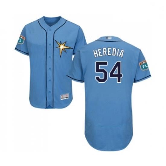 Mens Tampa Bay Rays 54 Guillermo Heredia Columbia Alternate Flex Base Authentic Collection Baseball Jersey