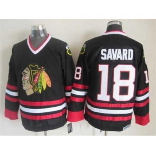 nhl jerseys chicago blackhawks 18 savard black