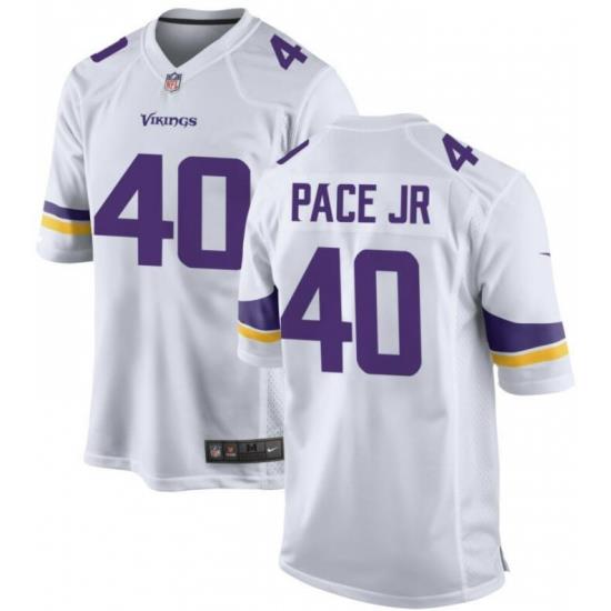 Men's Minnesota Vikings Nike Ivan Pace Jr White Vapor Limited Jersey