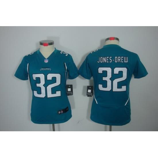 Women Nike Jacksonville Jaguars 32# Maurice Jones-DreW Green Color[NIKE LIMITED Jersey]
