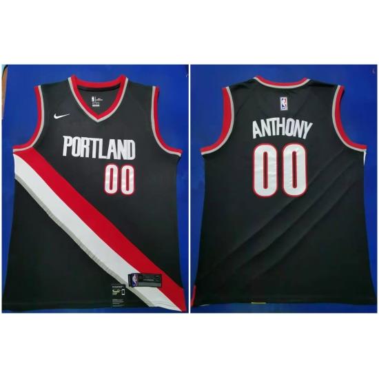 Blazers 00 Carmelo Anthony Black 2019 20 Nike Swingman Jersey
