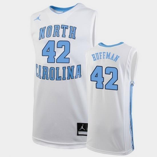 North Carolina Tar Heels Brandon Huffman White Replica Men'S Jersey