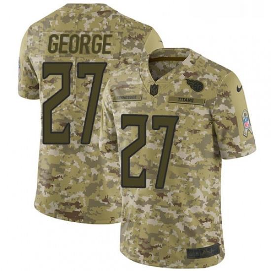 Mens Nike Tennessee Titans 27 Eddie George Limited Camo 2018 Salute to Service NFL Jersey