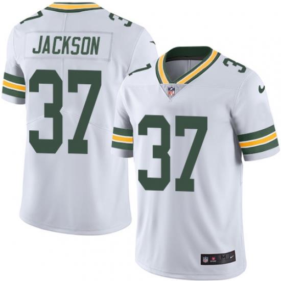 Nike Packers #37 Josh Jackson White Mens Stitched NFL Vapor Untouchable Limited Jersey