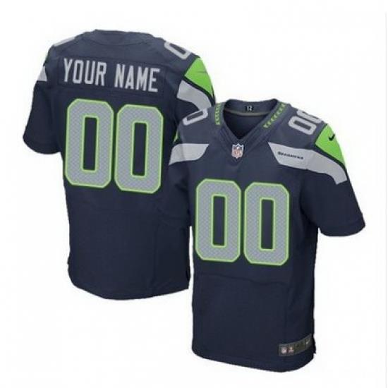 Men Women Youth Toddler All Size Seattle Seahawks Customized Jersey 002