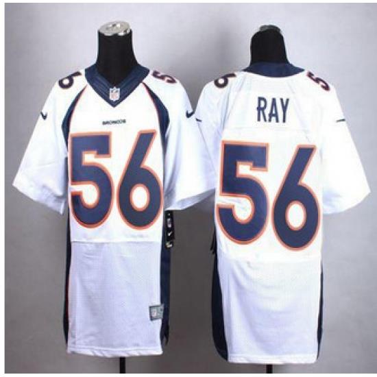 New Broncos #56 Shane Ray White Men's Stitched NFL New Elite Jersey
