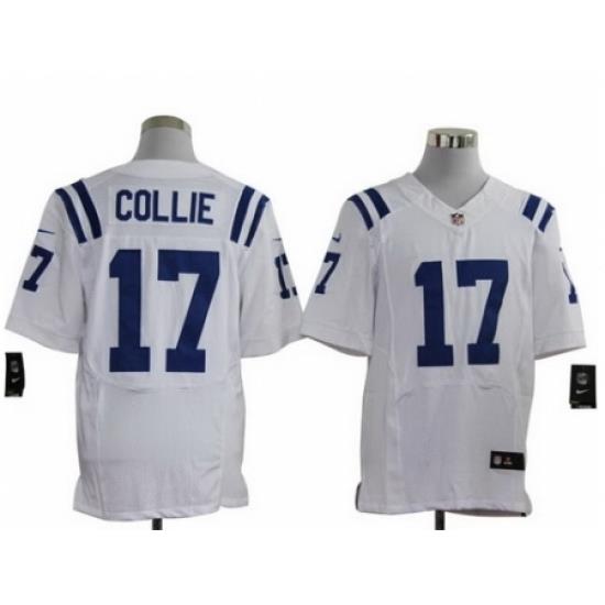 Nike Indianapolis Colts 17 Austin Collie White Elite NFL Jersey