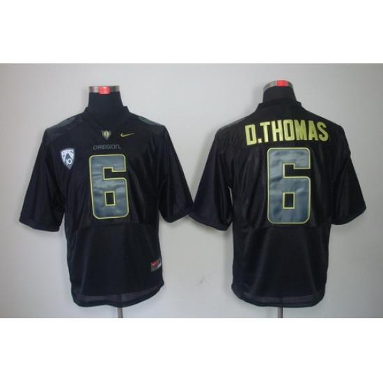 NEW Oregon Ducks De'Anthony Thomas 6 Black Pro Combat Pac-12 2012 NCAA Jerseys