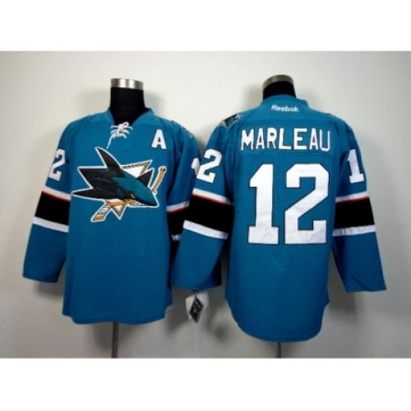 NHL San Jose Sharks #12 Marleau 2015 Winter Classic Blue Jerseys