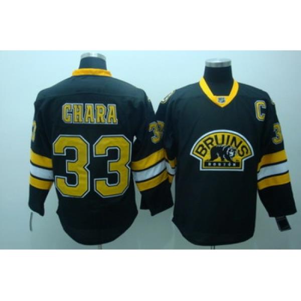 Boston Bruins 33 Chara Winter Black 3rd Jerseys