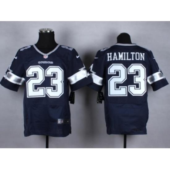 Nike Dallas Cowboys 23 Jakar Hamilton Blue Elite NFL Jersey