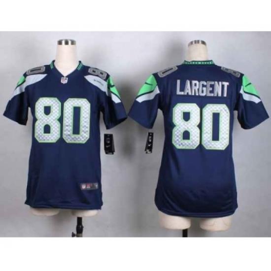 nike women nfl jerseys seattle seahawks 80 largent blue[nike]