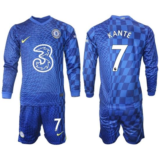 Men Chelsea Long Sleeve Soccer Jerseys 525