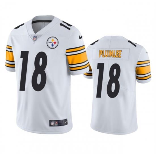 Youth Pittsburgh Steelers 18 John Rhys Plumlee White Vapor Untouchable Limited Stitched Jersey
