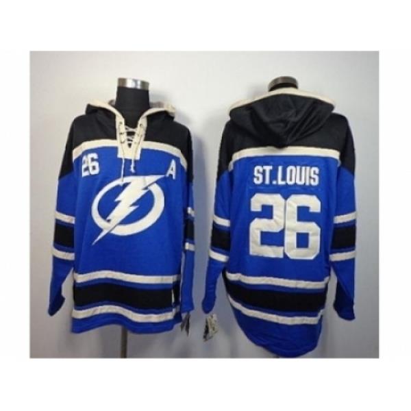 NHL Jerseys Tampa bay Lightning #26 St.louis blue[pullover hooded sweatshirt]