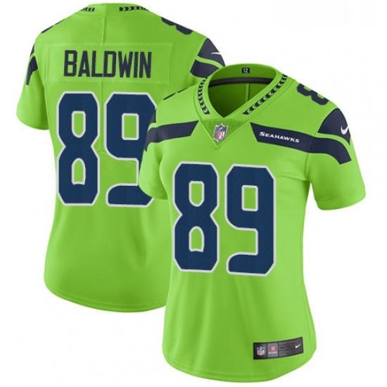 Womens Nike Seattle SeahaWks 89 Doug BaldWin Elite Green Rush Vapor Untouchable NFL Jersey