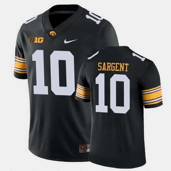 Men Iowa Hawkeyes Mekhi Sargent Game Black College Football Jersey