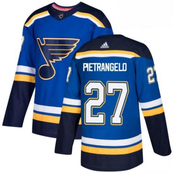 Mens Adidas St Louis Blues 27 Alex Pietrangelo Premier Royal Blue Home NHL Jersey