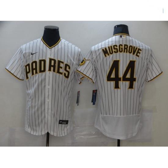 Men Nike San Diego Padres Joe Musgrove White BroWn Collection Baseball Player Jersey