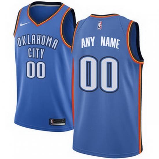 Men Women Youth Toddler All Size Oklahoma City Thunder Nike Blue Swingman Custom Icon Edition Jersey