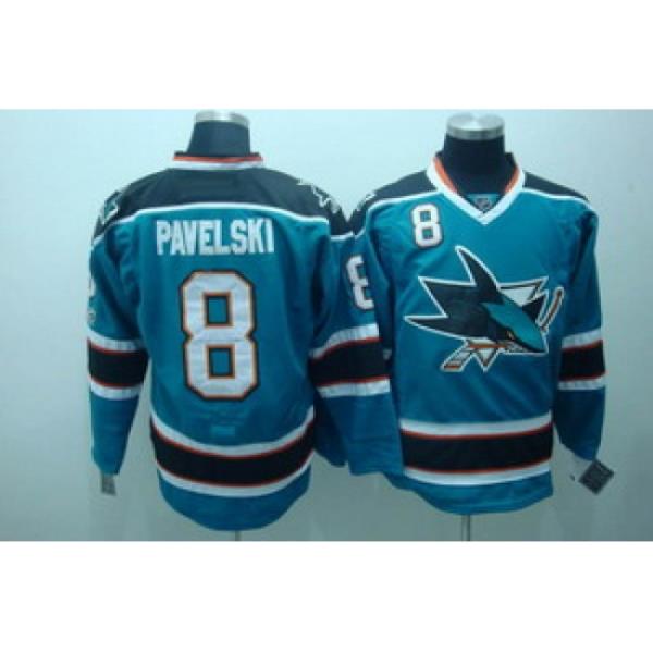 San Jose Sharks 8 Joe pavelski blue jerseys