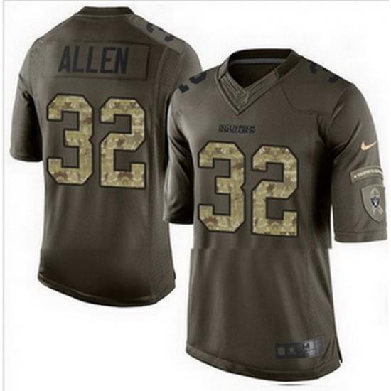 Nike Oakland Raiders #32 Marcus Allen Green Mens Stitched NFL Limited Salute to Service Jersey