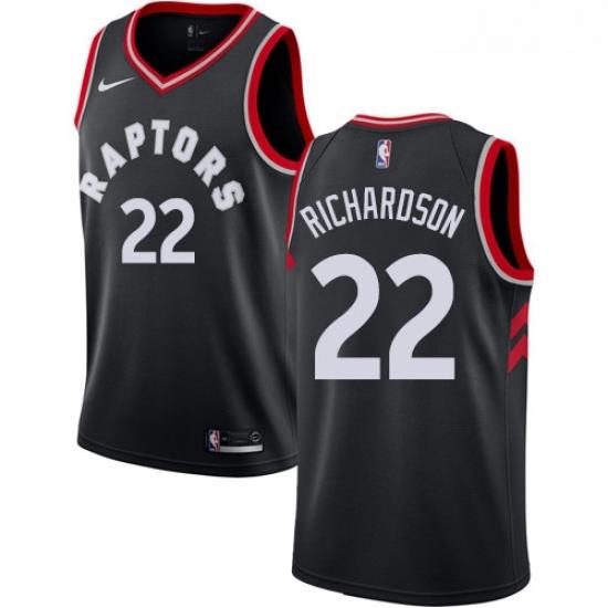 Womens Nike Toronto Raptors 22 Malachi Richardson Authentic Black NBA Jersey Statement Edition