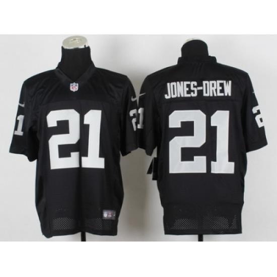 Nike Oakland Raiders 21 Maurice Jones-DreW Black Elite NFL Jersey