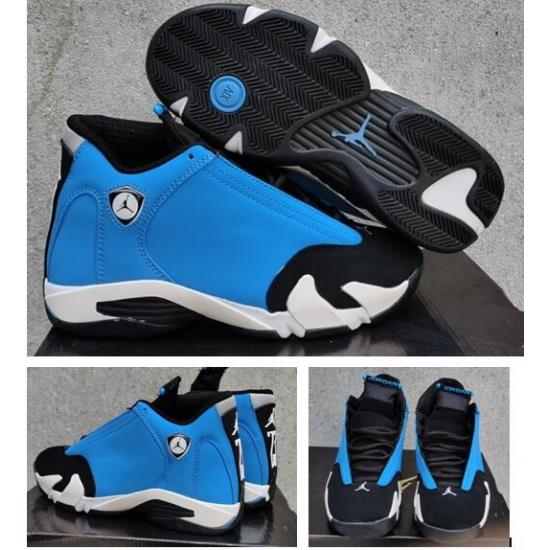 Air Jordan 14 Black Moon Blue Black Men Shoes