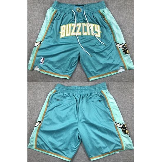 Men Charlotte Hornets Teal Shorts