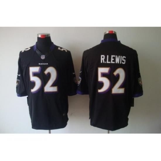 Nike Baltimore Ravens 52 Ray LeWis Black Limited NFL Jersey