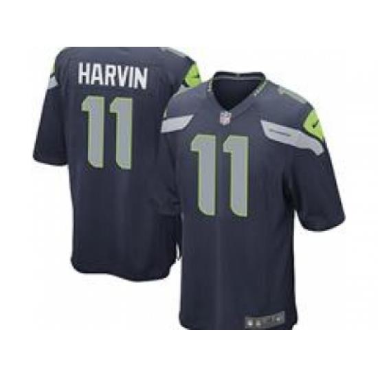 Nike Youth NFL Seattle SeahaWks #11 Percy Harvin Blue Jerseys