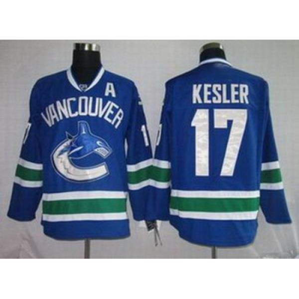 KIDS Vancouver Canucks 17 KESLER blue Jerseys