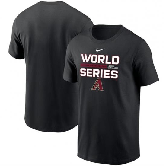 Men Arizona Diamondbacks Black 2023 World Series Collection Dugout T Shirt