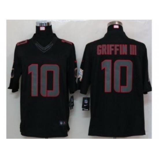 Nike NFL Washington Redskins #10 Robert Griffin III black Jerseys(Limited)