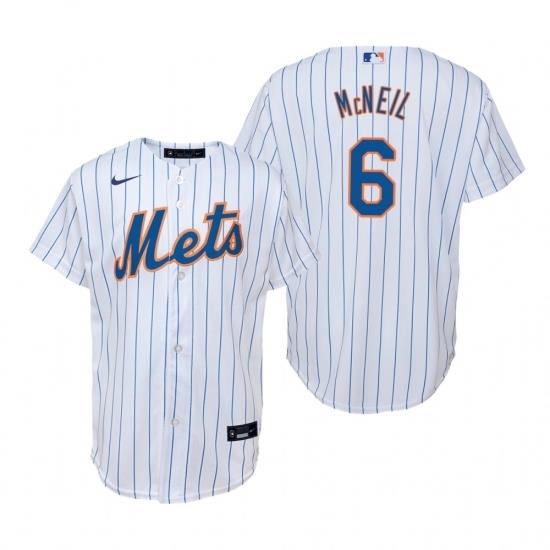 Mens Nike NeW York Mets 6 Jeff McNeil White Home Stitched Baseball Jersey