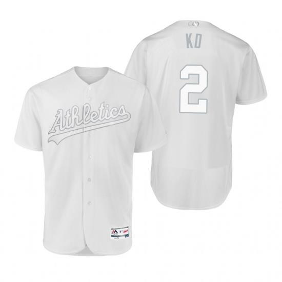 Oakland Athletics Khris Davis KD White 2019 Players Weekend MLB Jersey