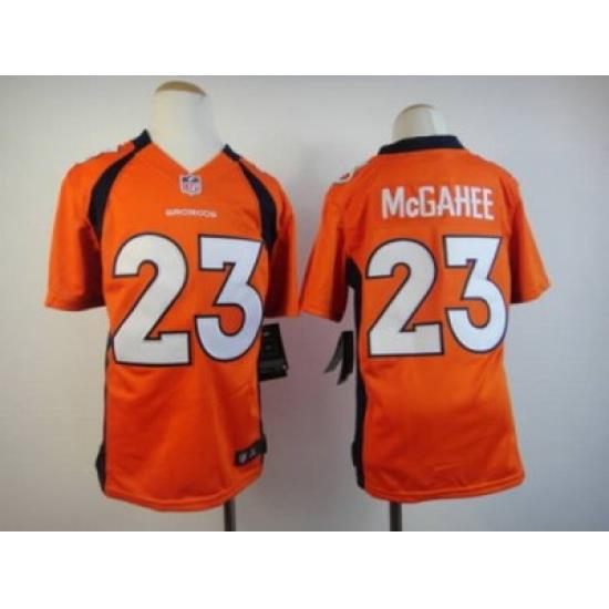 Nike Youth Denver Broncos #23 Willis McGahee Orange Jersey