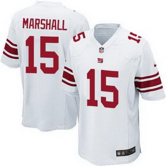 Nike Giants #15 Brandon Marshall White Youth Stitched NFL Elite Jersey