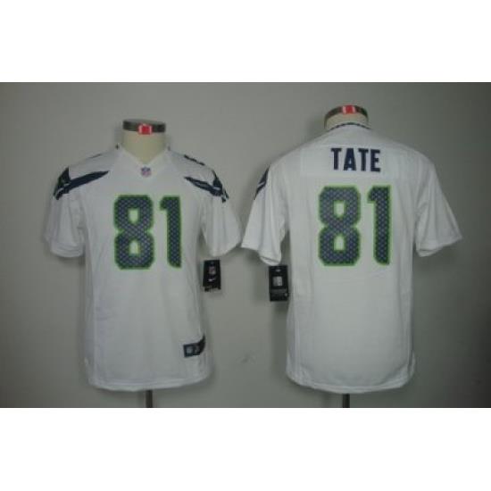 Youth Nike Seattle Seahawks #81 Golden Tate White Color[Youth Limited Jerseys]