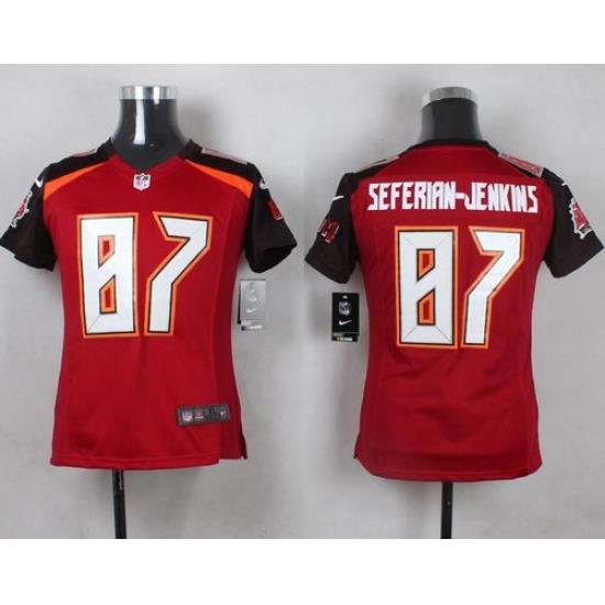 Nike Buccaneers #87 Austin Seferian Jenkins Red Team Color Youth Stitched NFL New Elite Jersey