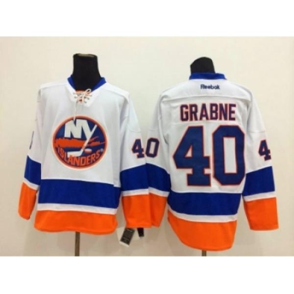 NHL New York Islanders #40 Michael Grabner white-blue jerseys