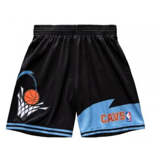 men Cleveland Cavilers Black blue shorts