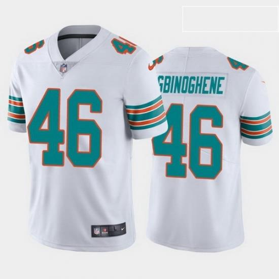 men noah igbinoghene miami dolphins white alternate vapor limited jersey