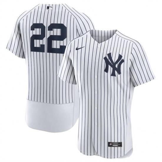 Men NeW York Yankees 22 Juan Soto White Flex Base Stitched Baseball Jersey