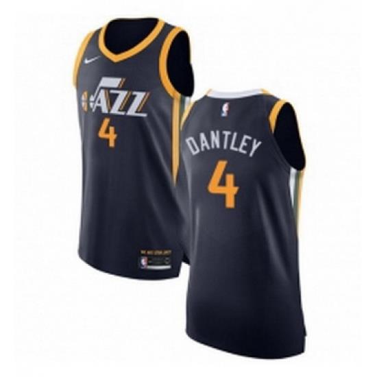 Youth Nike Utah Jazz 4 Adrian Dantley Authentic Navy Blue Road NBA Jersey Icon Edition