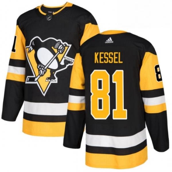 Youth Adidas Pittsburgh Penguins 81 Phil Kessel Authentic Black Home NHL Jersey