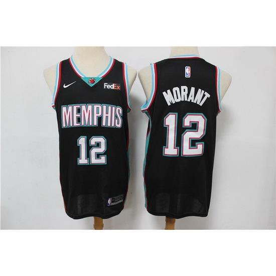 Men Menphis Grizzlies Ja Morant 2021 Black Game Swingman Nike Jersey