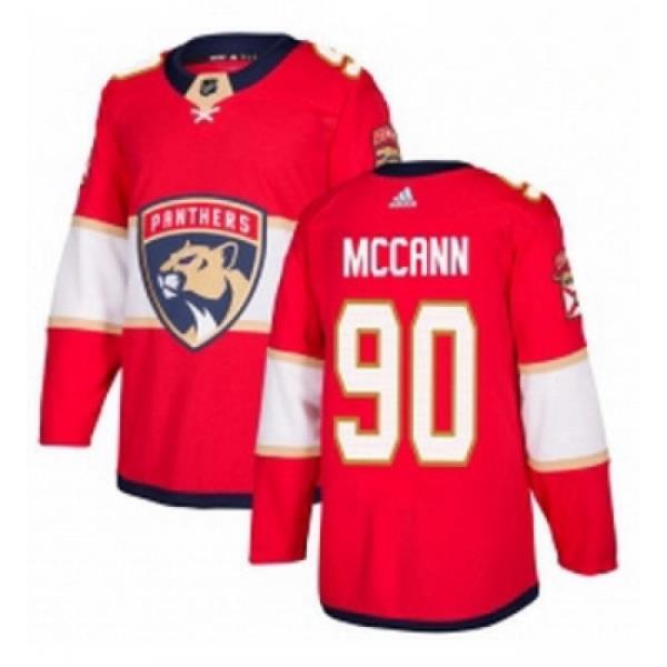 Youth Adidas Florida Panthers 90 Jared McCann Premier Red Home NHL Jersey